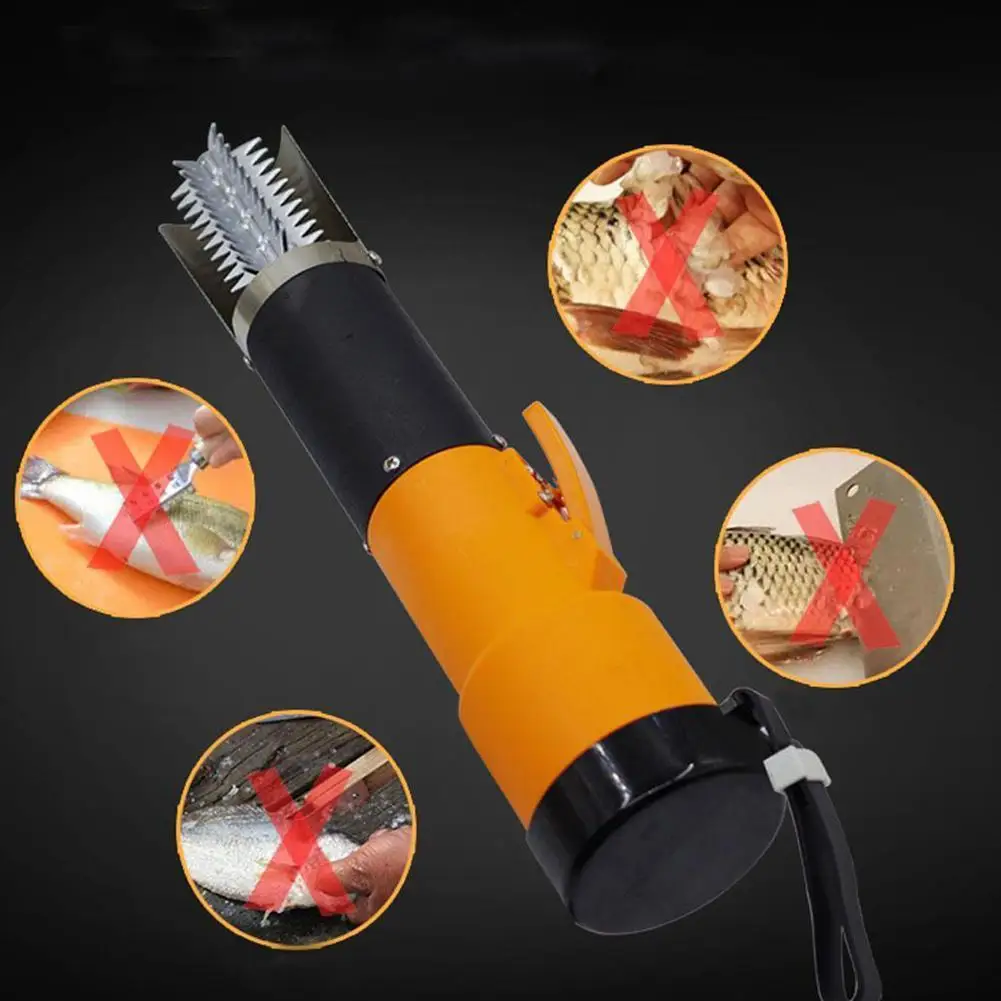 

Electric Fish Scaler Fishing Scalers Clean Fish Remover Descaler Plug 2021 Seafood Cleaner Scraper Sale Tools Hot EU W9R2