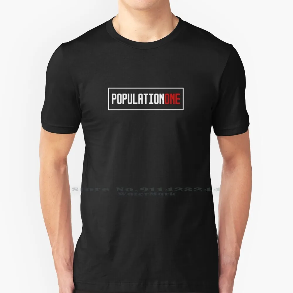 

Population One Logo T Shirt Cotton 6XL Population One Population 1 Pop 1 Pop One Pop1 Vr Virtual Reality Oculus Quest 2 Gamer