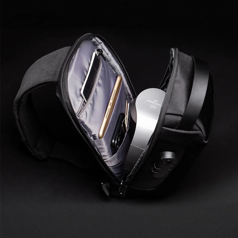 new multifunction crossbody bag for men anti theft shoulder messenger bags male waterproof short trip chest bag male bag free global shipping