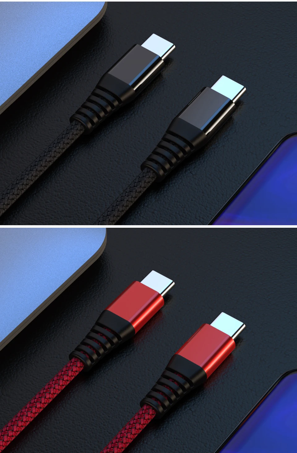 Кабель Venroii type-C-USB C для samsung S10 S9 S8 Note Xiaomi Mi 9 8 60 Вт PD Quick Charge 4,0 USBC huawei быстрое зарядное устройство