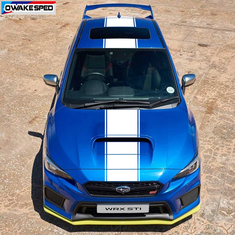 Спортивные гоночные полосы Автомобильный капот крыша хвост Декор Наклейка для