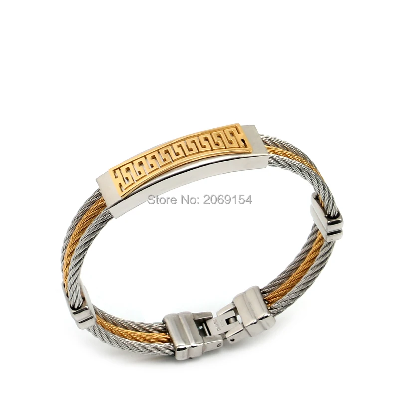 Мужской браслет из титана очаровательные ювелирные изделия модная цепочка