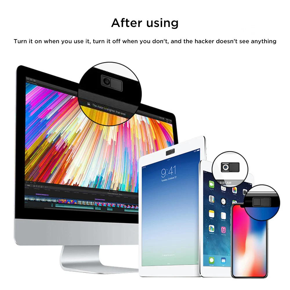

Webcam Cover Universal Phone Antispy Camera Cover Ultra Thin For iPad Laptop PC Macbook Tablet lenses Privacy Sticker For Xiaomi
