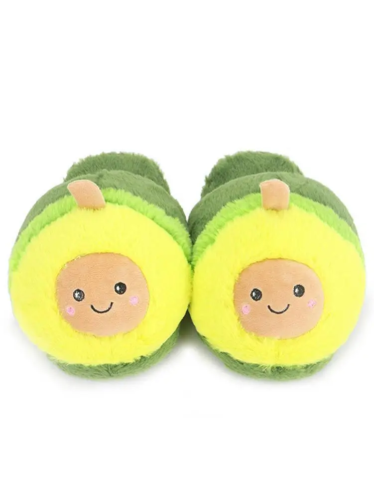 Симпатичные Тапочки с авокадо мягкая теплая удобная домашняя обувь игрушки