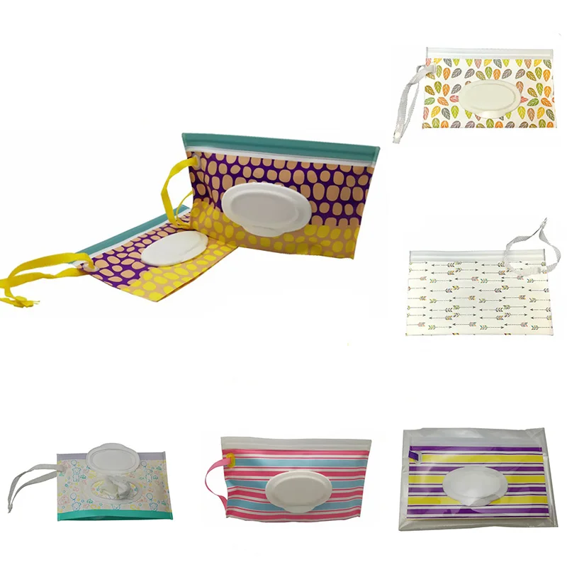 Легко переносить салфетки контейнер чистящие Чехол Коробка для детских салфеток