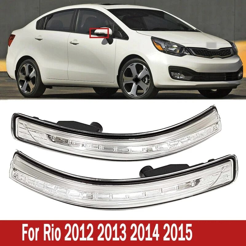 

NEW-Car LED Side Mirror Signal Lamp LH & RH for Kia Rio Pride 2012-2015 87614-1W000 87624-1W000