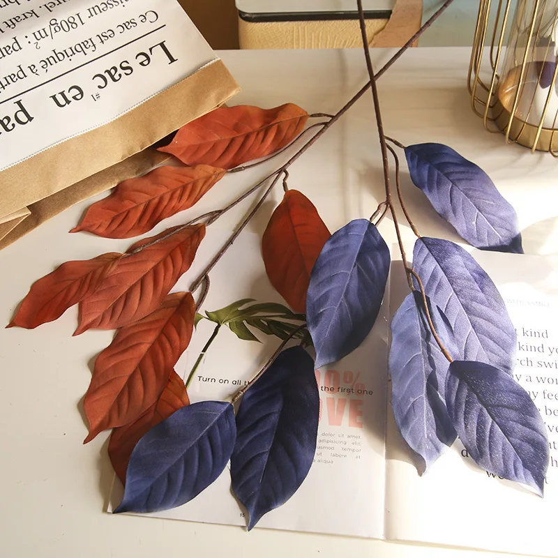 Высококачественные невыпадающие ивовые листья лапы утки цвета яблочных листьев