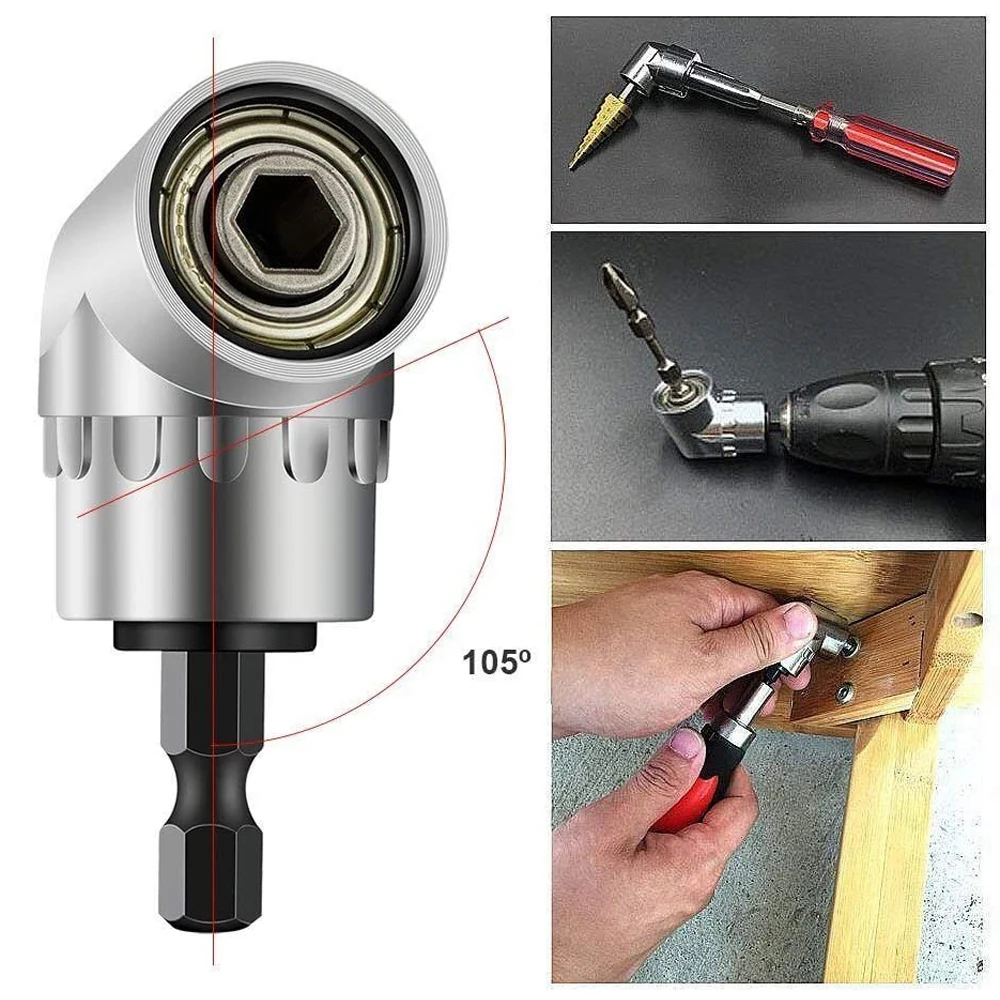 Патрон для отвертки с шестигранной головкой-адаптер регулируемые сверла угловая