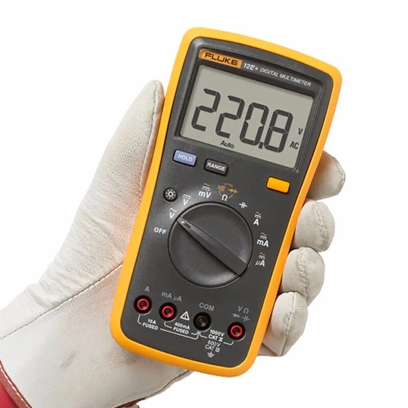FLUKE 100% оригинал 12E + автоматический цифровой Диапазон мультиметр DMM AC/DC/диод/R/C