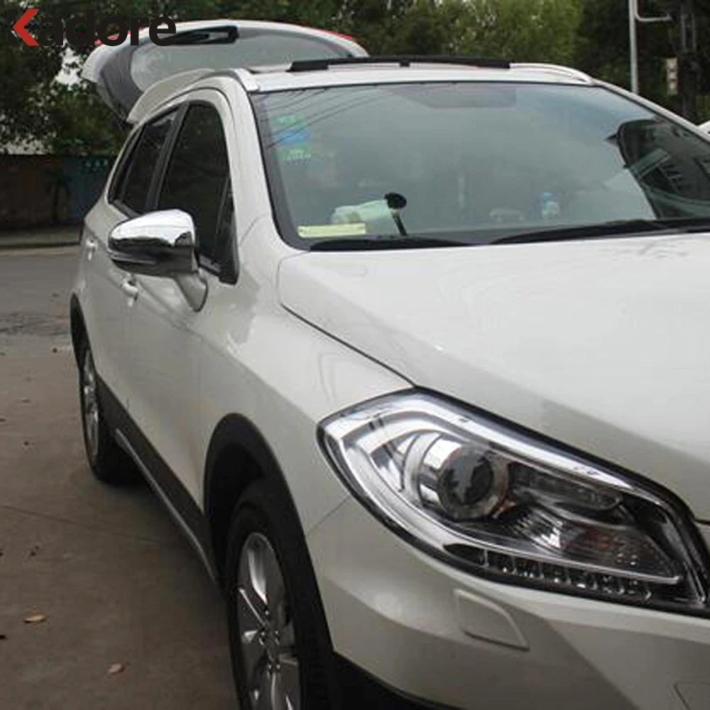 Для Suzuki SX4 S Cross Crossover 2017 2016 2015 2014 хромированная Боковая дверь зеркало заднего вида