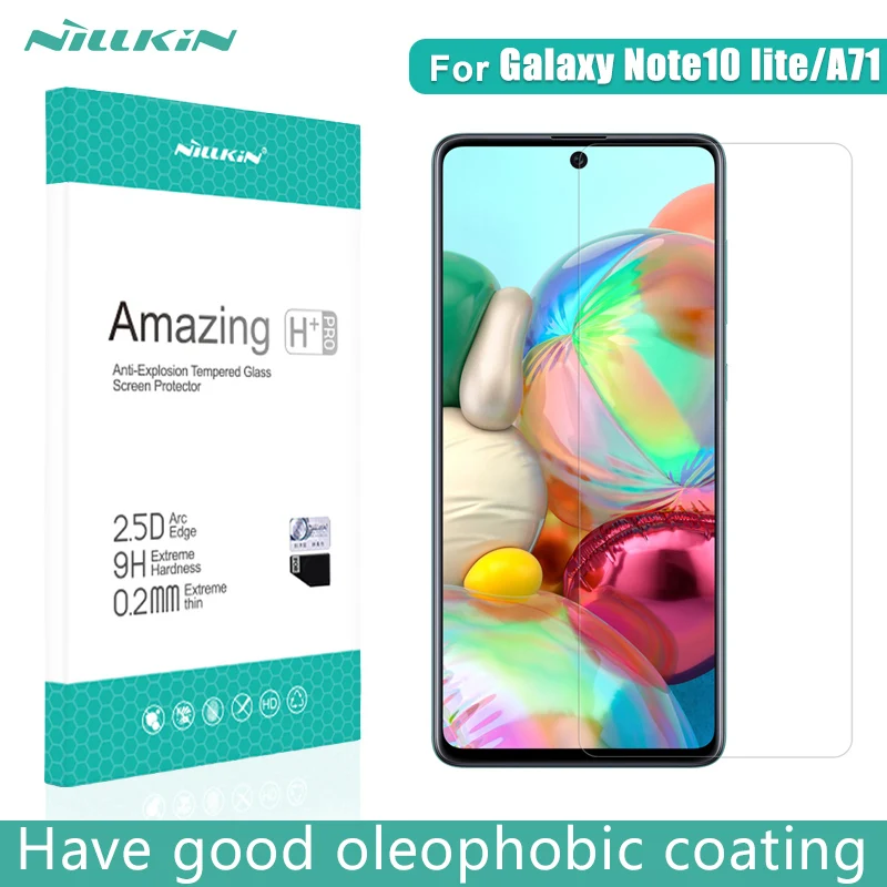 Защитное стекло NILLKIN Amazing H/H + PRO CP 9H закаленное для Galaxy A71 Note 10 Lite|Защитные стёкла и
