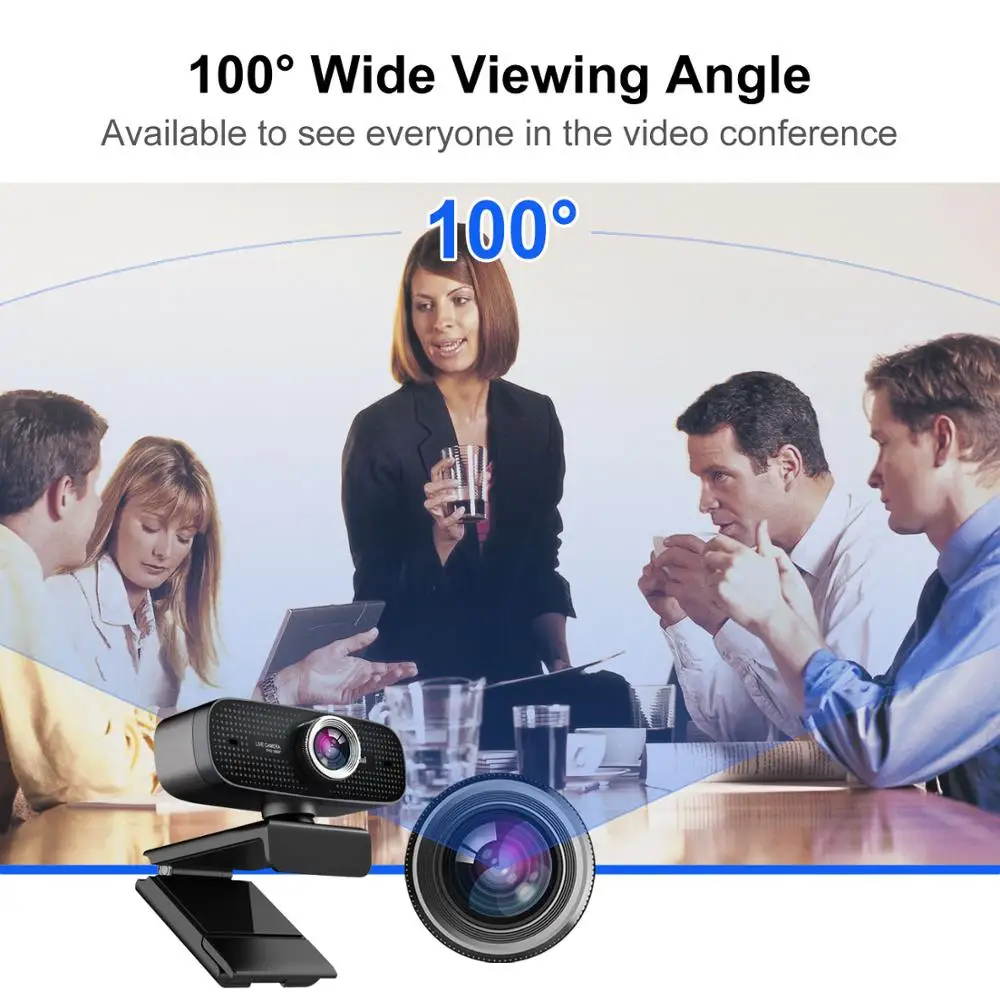 Spedal 1080P Full HD веб камера с Шум со снижением уровня Встроенный микрофон штатив