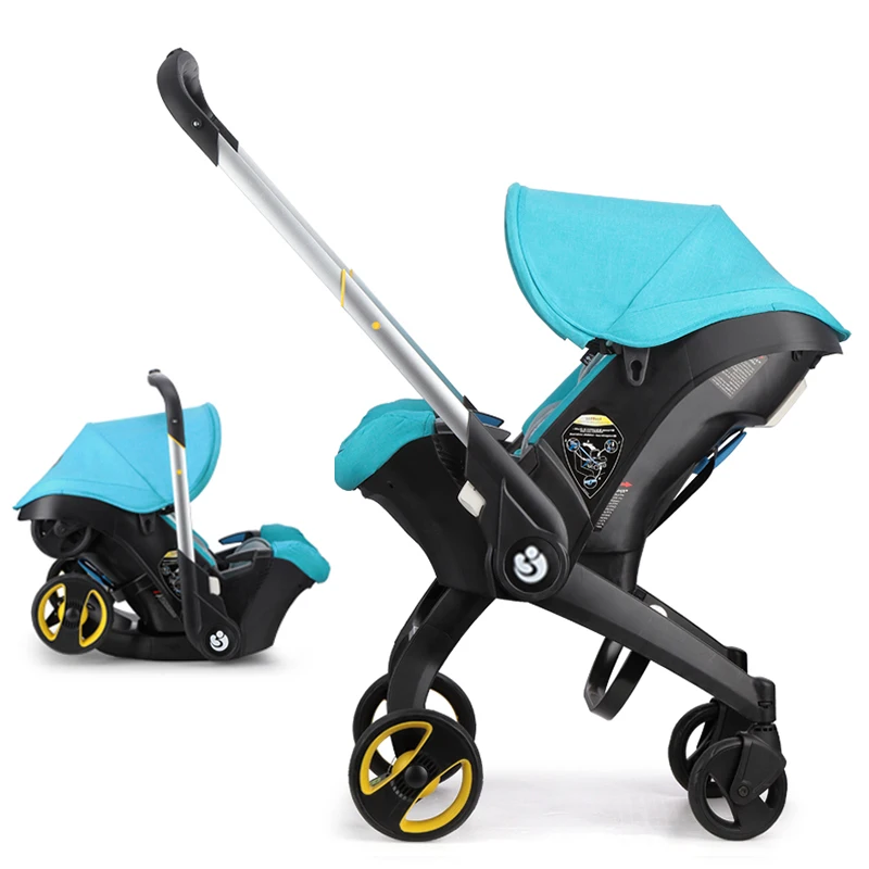 

Luxury Baby Stroller 4 in 1 Trolley Newborn Baby Car Seat Stroller Travel Pram Stoller Baby Bassinet Pushchair Carriage Basket