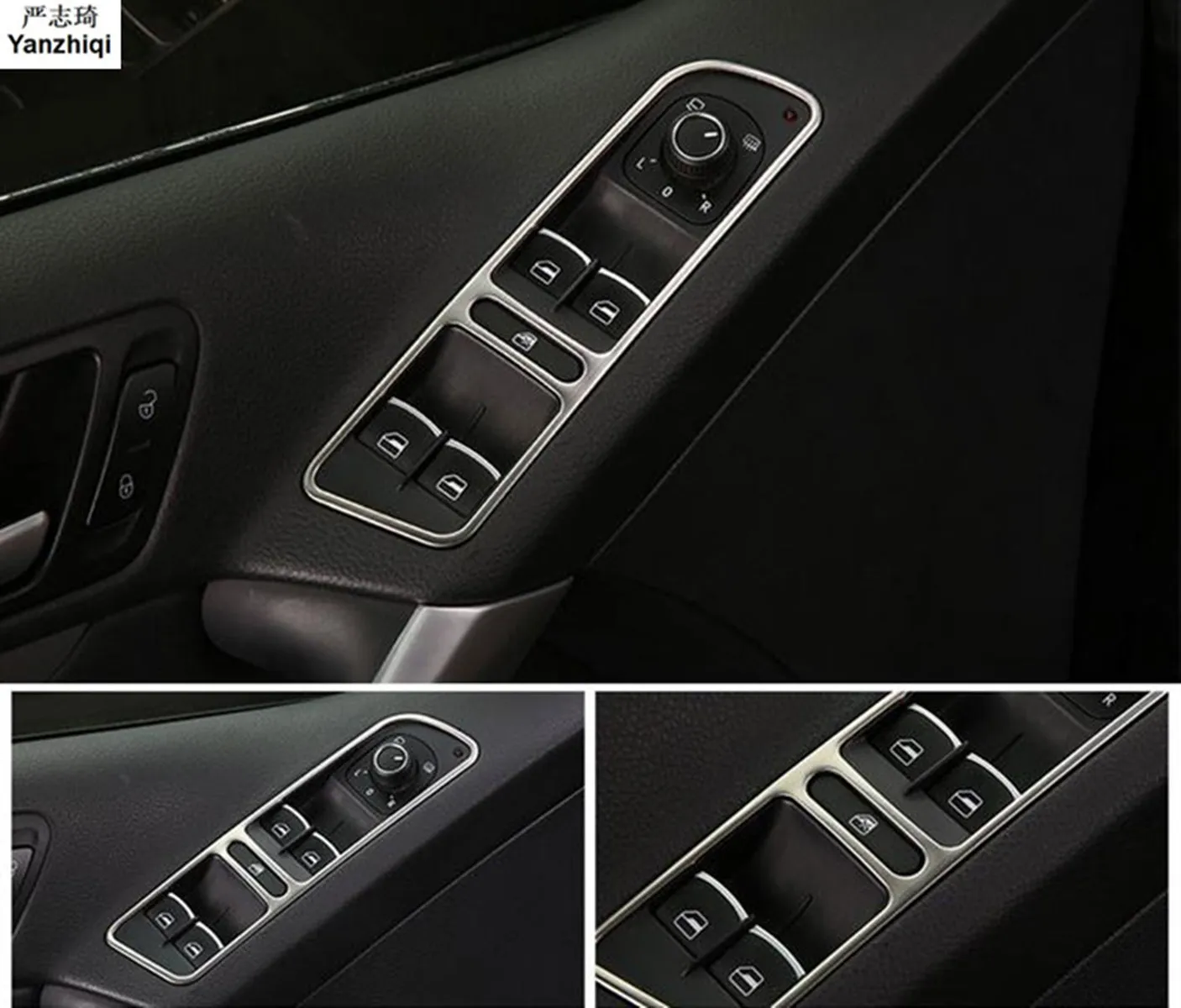 4 шт./лот переключатель подъема из нержавеющей стали светящийся стеклянный