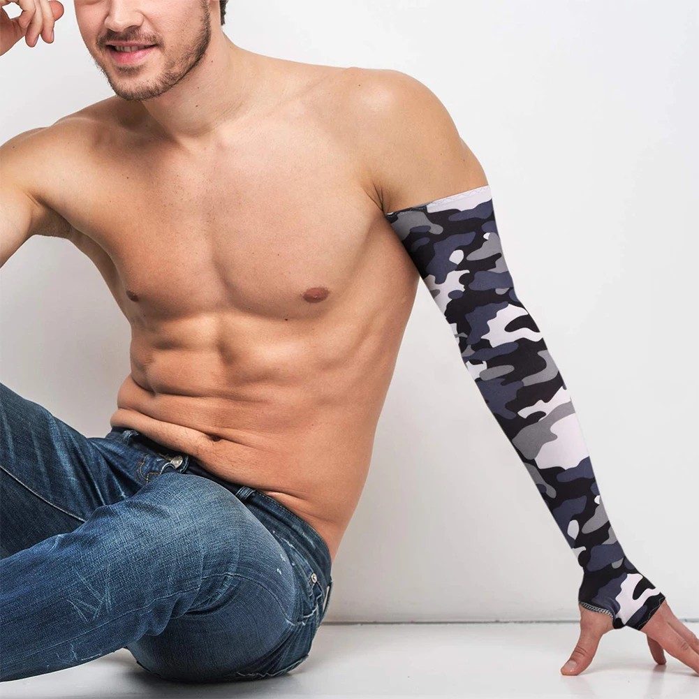 

10Pair Ice Sleeve Men Armguard Outdoor Biker Gloves Driving Sunscreen Fishing Longsleeve Ice Silk Summer Women Arm Sleeves