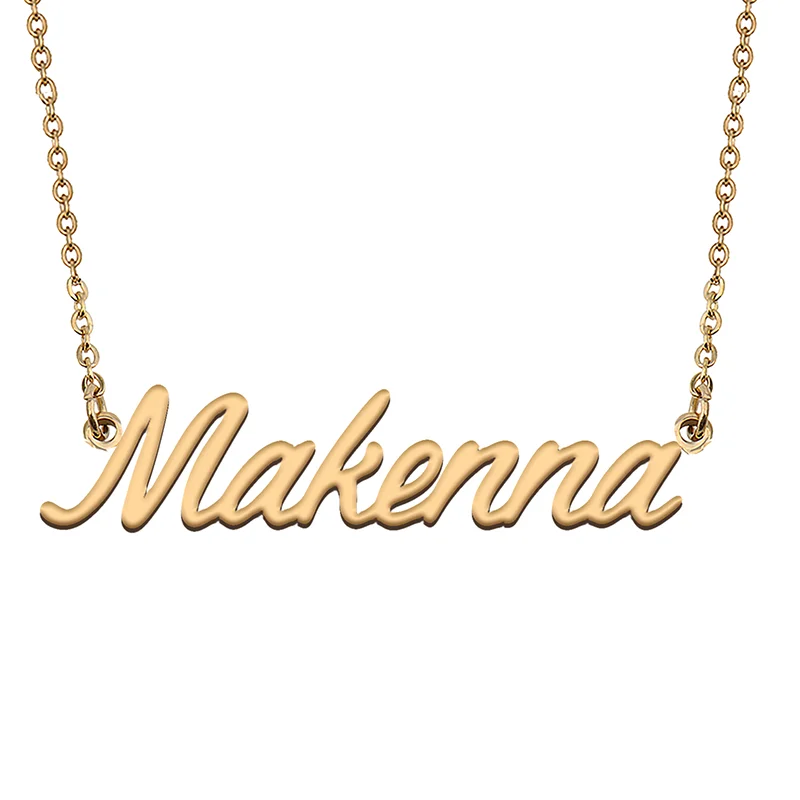 Makenna Custom Name Necklace Customized Pendant Choker Personalized Jewelry Gift for Women Girls Friend Christmas Present