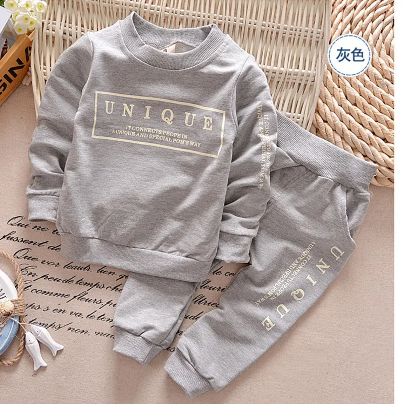 Детский комплект из футболки с длинным рукавом и брюк|Комплекты одежды для