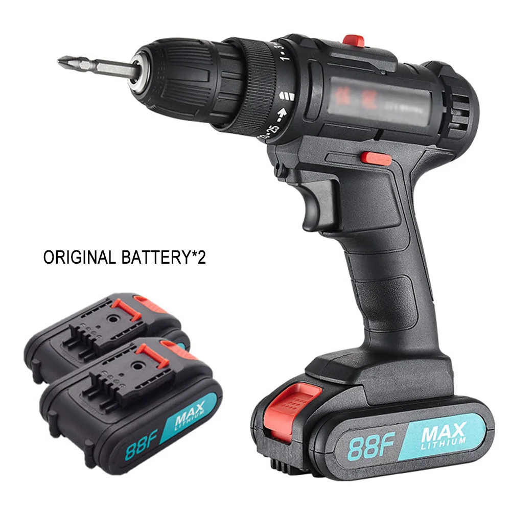 21V Electric Screwdriver Mini Wireless Power Driver DC Lithium-Ion Battery Home Keyless Brushless Electric Drill Electrical Tool