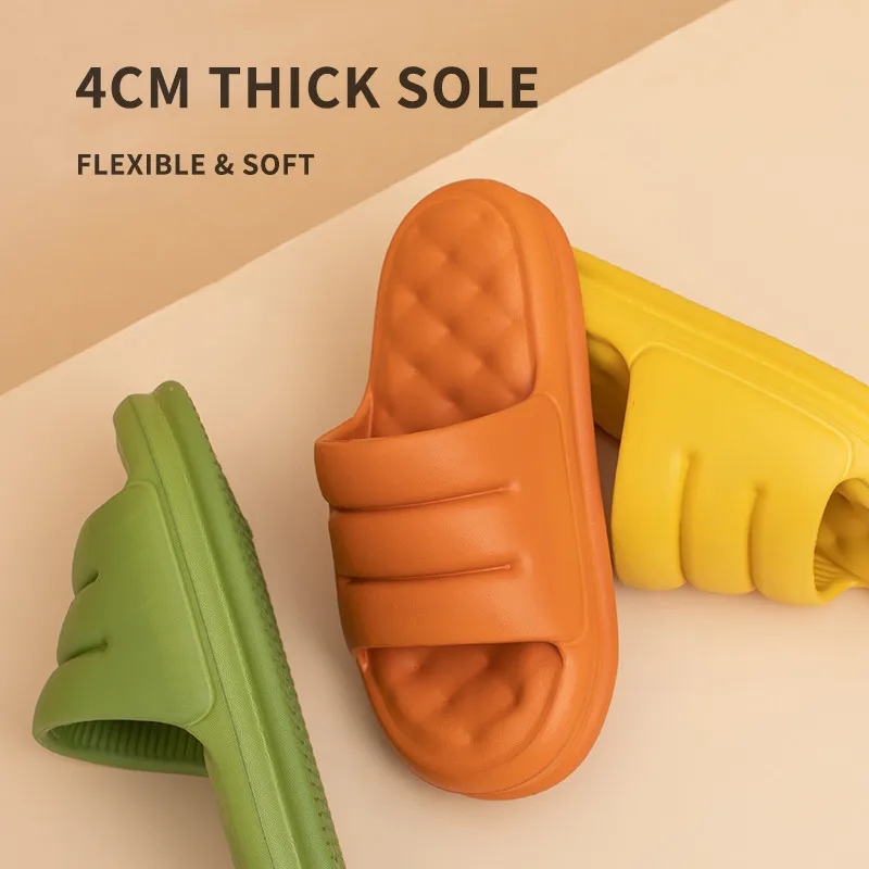 

DEYAOBAO Women Non-slip Bathroom Indoor Slippers Soft Non-slip EVA Sandals Thick-soled Sofa Bath Man Woman Slippers Beach Shoes