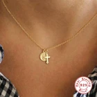 BOAKO 925 серебряный крест кулон ключица цепочка ожерелье для женщин 2020 ювелирные изделия колье ожерелье в стиле Collares Bijoux (украшения своими руками) воротник
