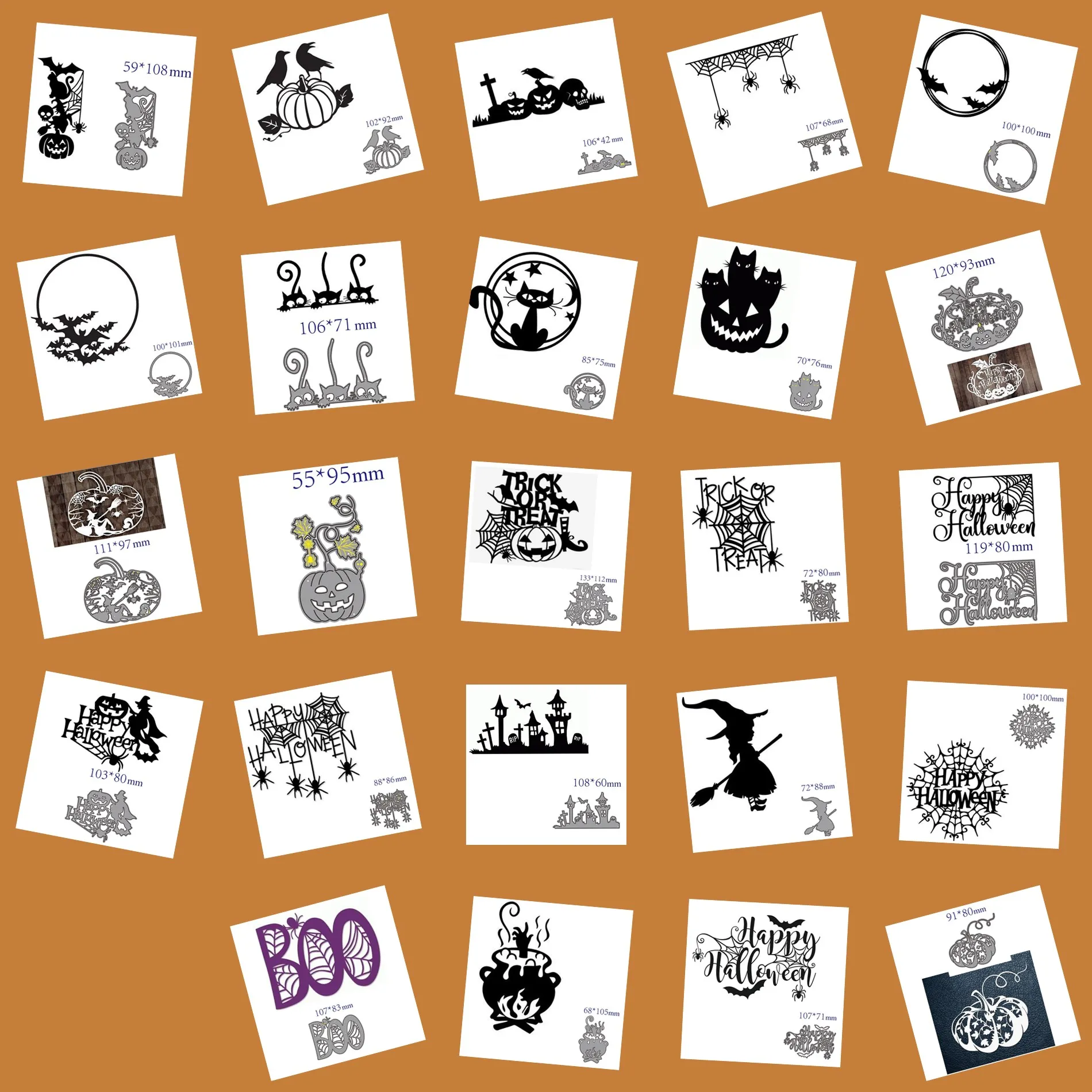 Металлические штампы для вырезания форма Хэллоуина украшение скрапбукинга