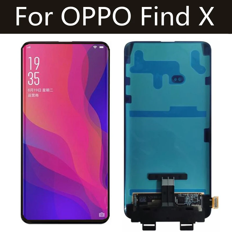 Amoled экран 6 42 дюйма для OPPO FIND X ЖК дисплей рамка сенсорная панель дигитайзер Oppo FindX