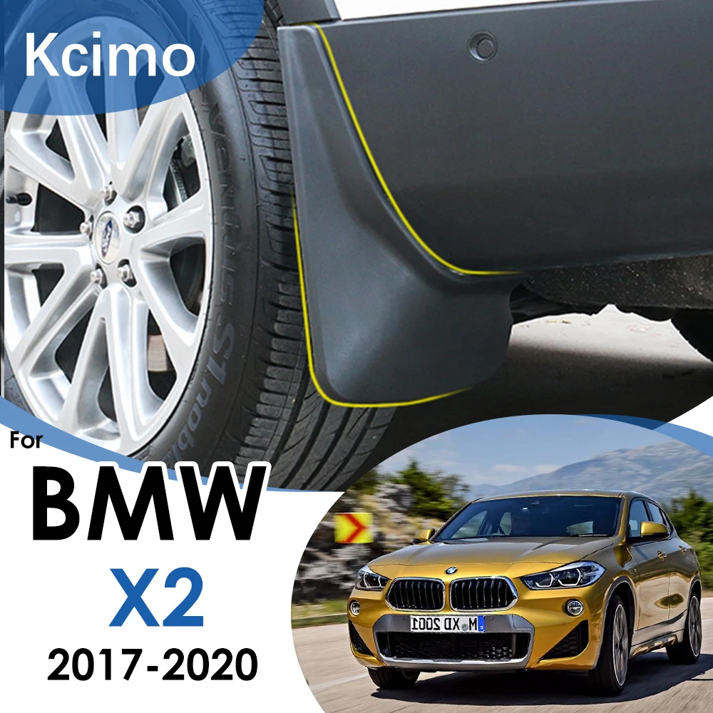 

Kcimo 4 PCS Front Rear Car Mudguard Fender For BMW X2 F39 2018 2019 2020 Mud Guard Flaps Splash Flap Mudguards Accessories