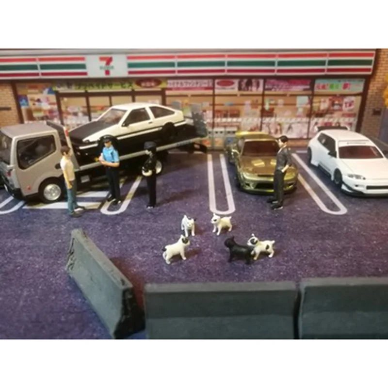 1: 64 автомобильные транспортные средства модель дорожного инструмента моделирование сценария с использованием аксессуаров дорожные барьеры штукатурка изоляция цементного пирса вентиляторы подарок