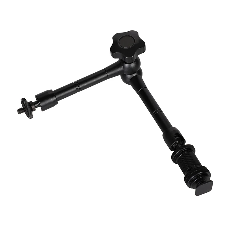 

11-Inch Friction Magic Arm with 1/4 inch and 3/8 inch Thread, Suitable for Slr Camera Stand, Lcd Monitor, Led Flash