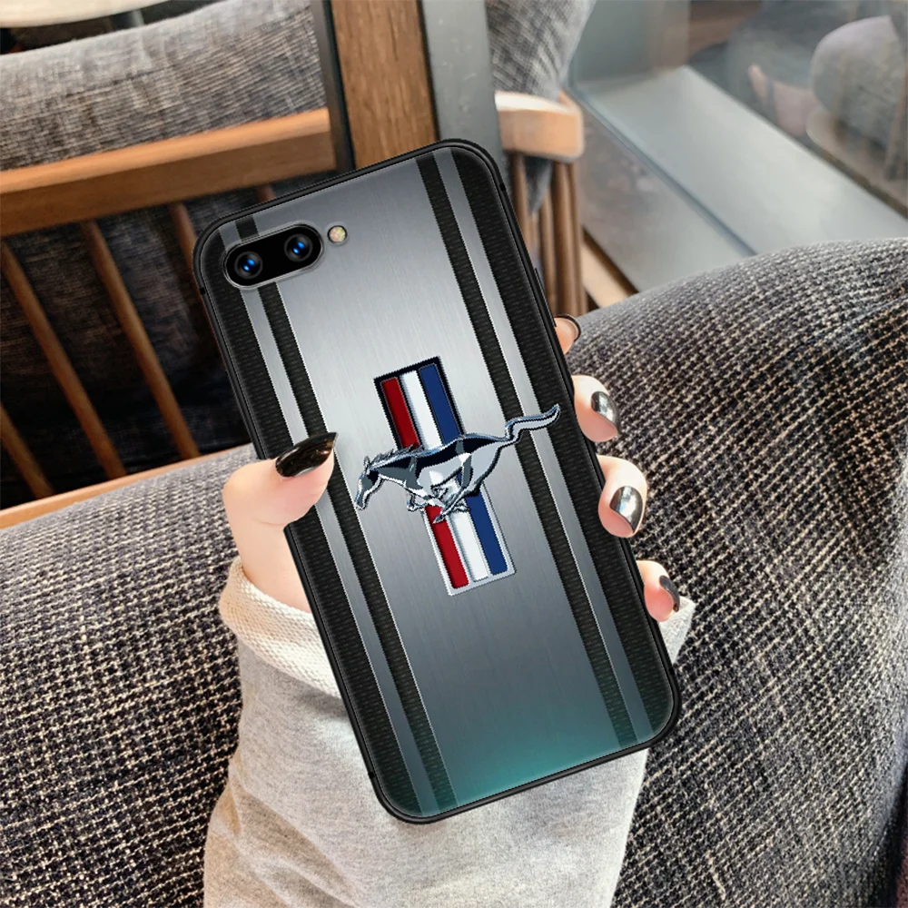 

Mustang Sports Car Cool Phone Case Cover Hull For HUAWEI honor 7a 8 8s 8a 8x 9 9x 10 20 i Lite Pro black Cover Fashion Back