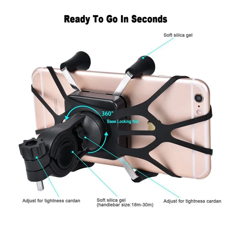 xmxczkj motorcycle telephone holder support moto bicycle rear view mirror stand mount scooter motorbike phone holder for iphone free global shipping