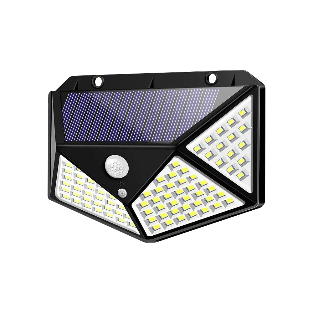 

BRELONG IP65 Waterproof LED Solar Outdoor Sports Sensor Light 100 LEDs Wall Lights for Fence Yard Garden Garage Stairs