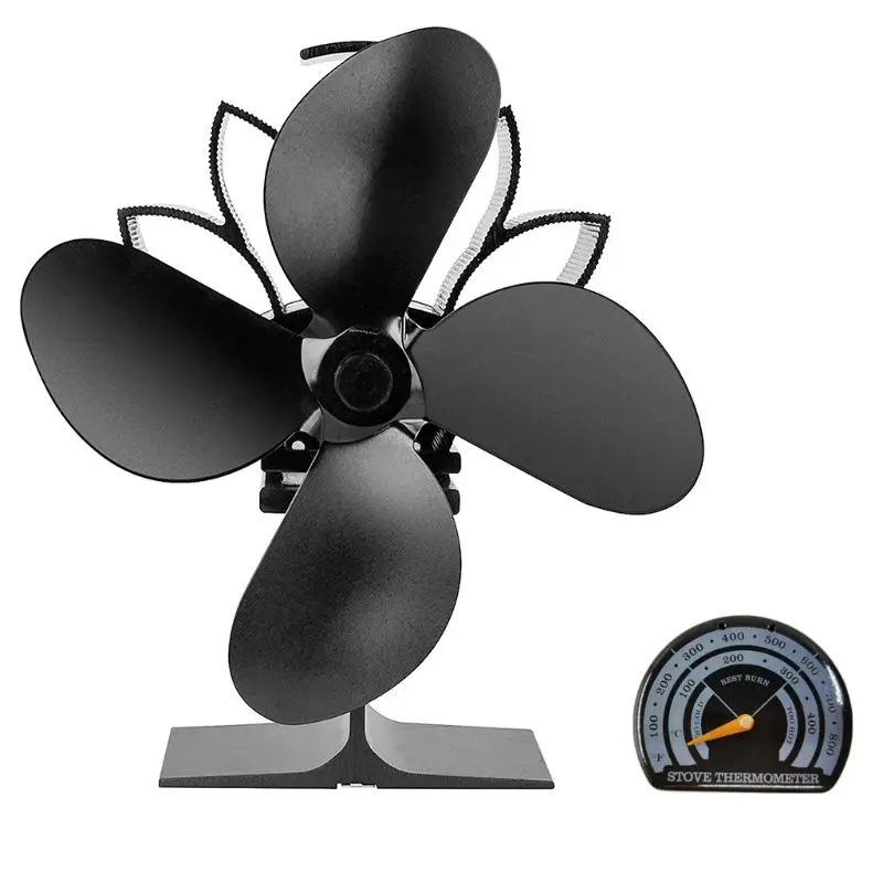 

Magnetic Wood Fireplace Fan Stove Thermometer with Probe Household Barbecue Tool Dropshipping