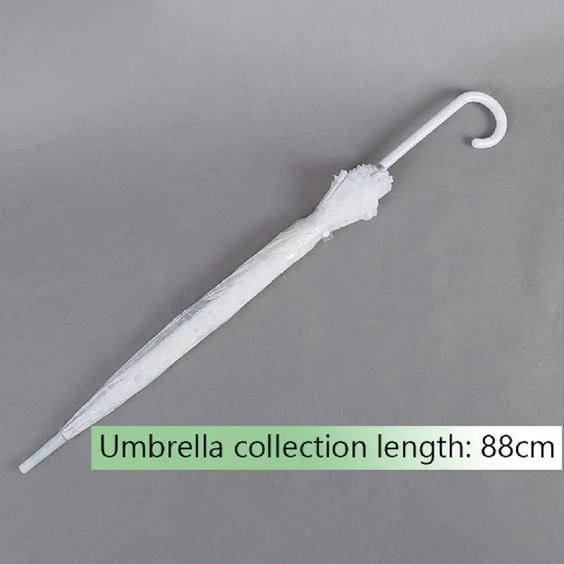 Женский кружевной зонтик с длинной ручкой имитацией кружева | Дом и сад