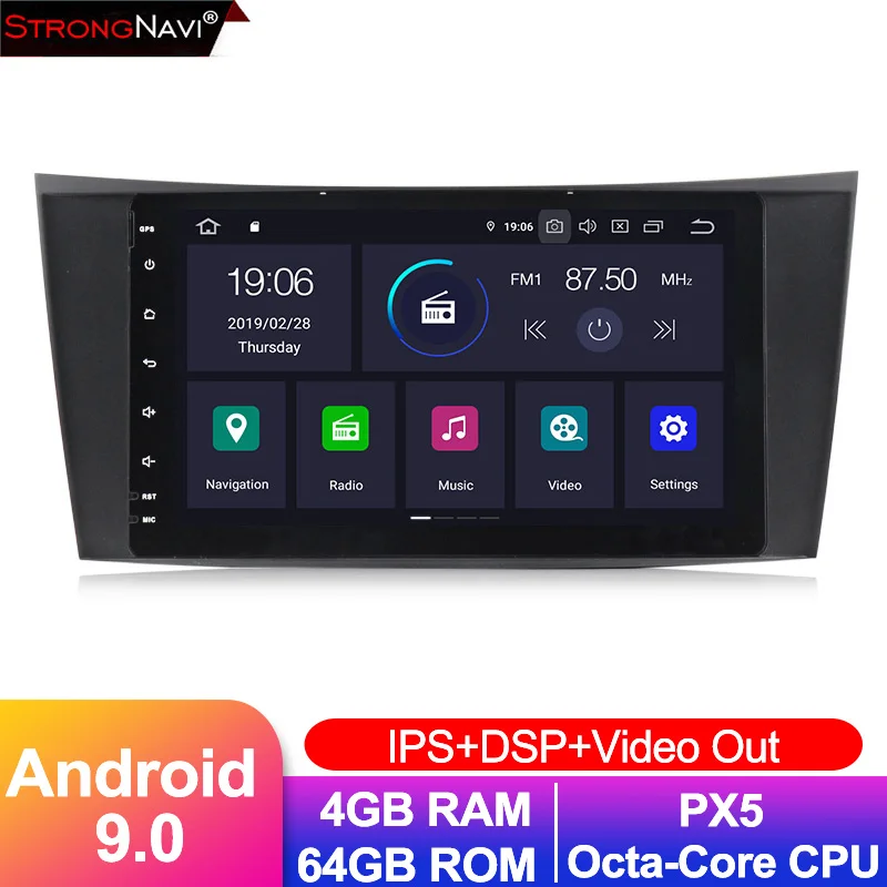 8 &quotips DSP Android 9 0 автомобиля gps навигации для Mercedes W211 W219 W463 CLS350 CLS500 CLS55 E200 E220 E240 E270 E280