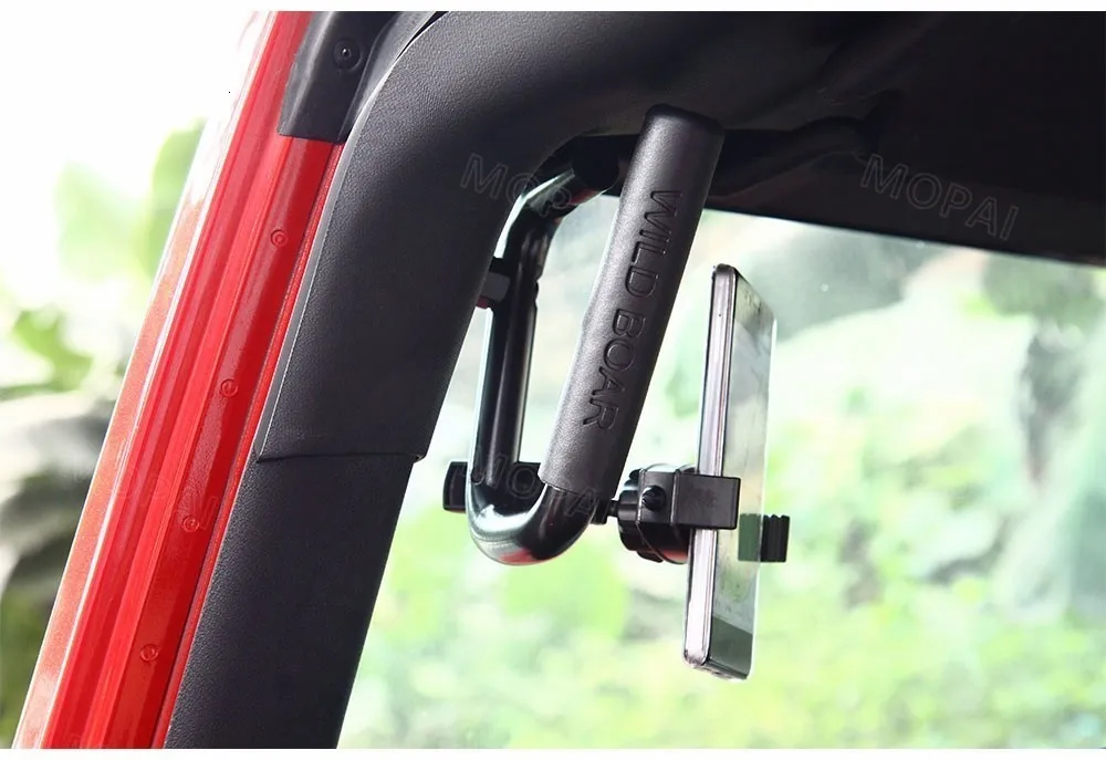 MOPAI подлокотники для Jeep Wrangler JK 2007 Up Автомобильная Передняя ручка с держателем для мобильного телефона Комплект для Jeep Wrangler автомобильные аксессуары