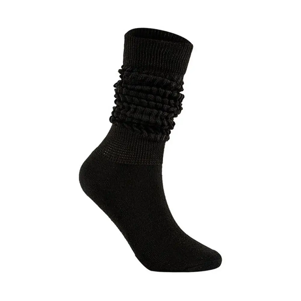 Long Slouch Socks - Lightweight Knitted Cotton Socks Warm Fashionable Slouch Boot Socks For Women Teen Girls All Seasons