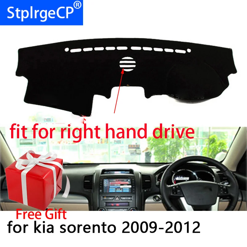 Приборной панели автомобиля Обложка Коврик для Kia sorento 2009 2010 2011 2012 правым Dashmat Pad