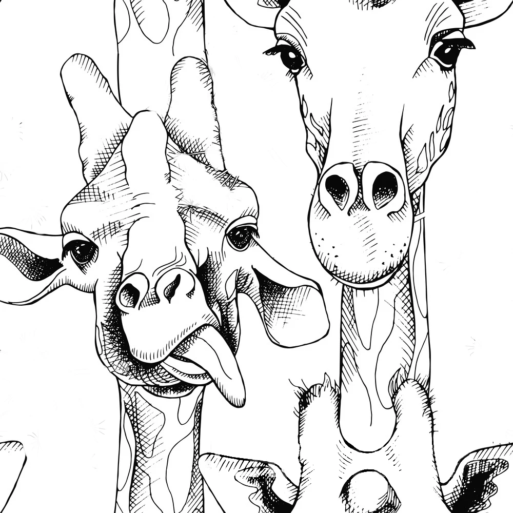 Прозрачные штампы ZATBWS с жирафом для рукоделия скрапбукинга изготовления