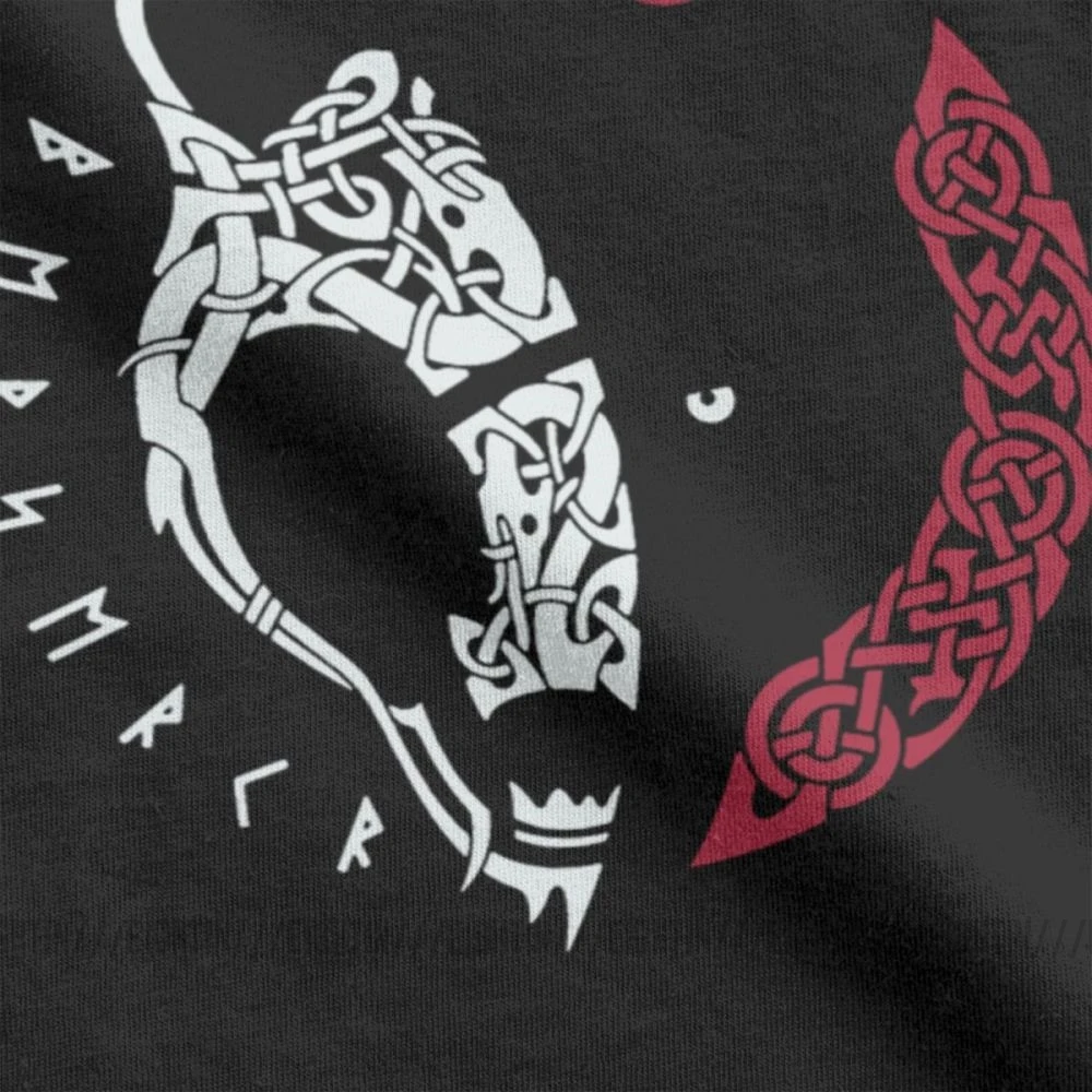 Футболка Viking Berserkr Valhalla Повседневная футболка мужская одежда с короткими