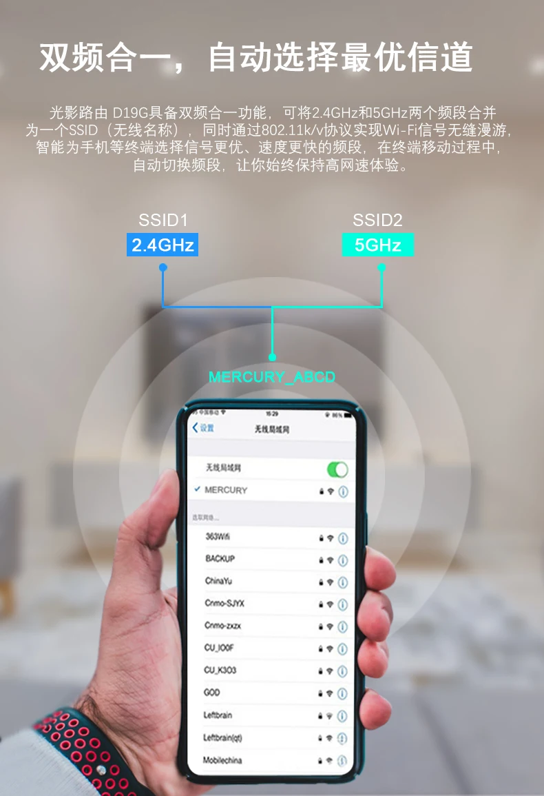 D19G 1900 Мбит/с умный Гигабитный беспроводной Wi-Fi маршрутизатор повторитель двухдиапазонный 802.11AC 2,4G/5 GHz китайская версия приложение управление