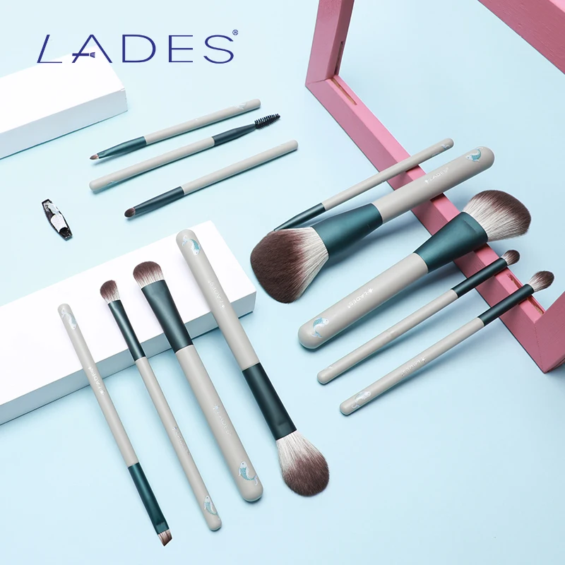 LADES 12PCS Makeup Brushes Sets Powder Blush Eyeshadow Make Up Brush Kits Concealer Lip Eyeliner Beauty Tools | Красота и здоровье