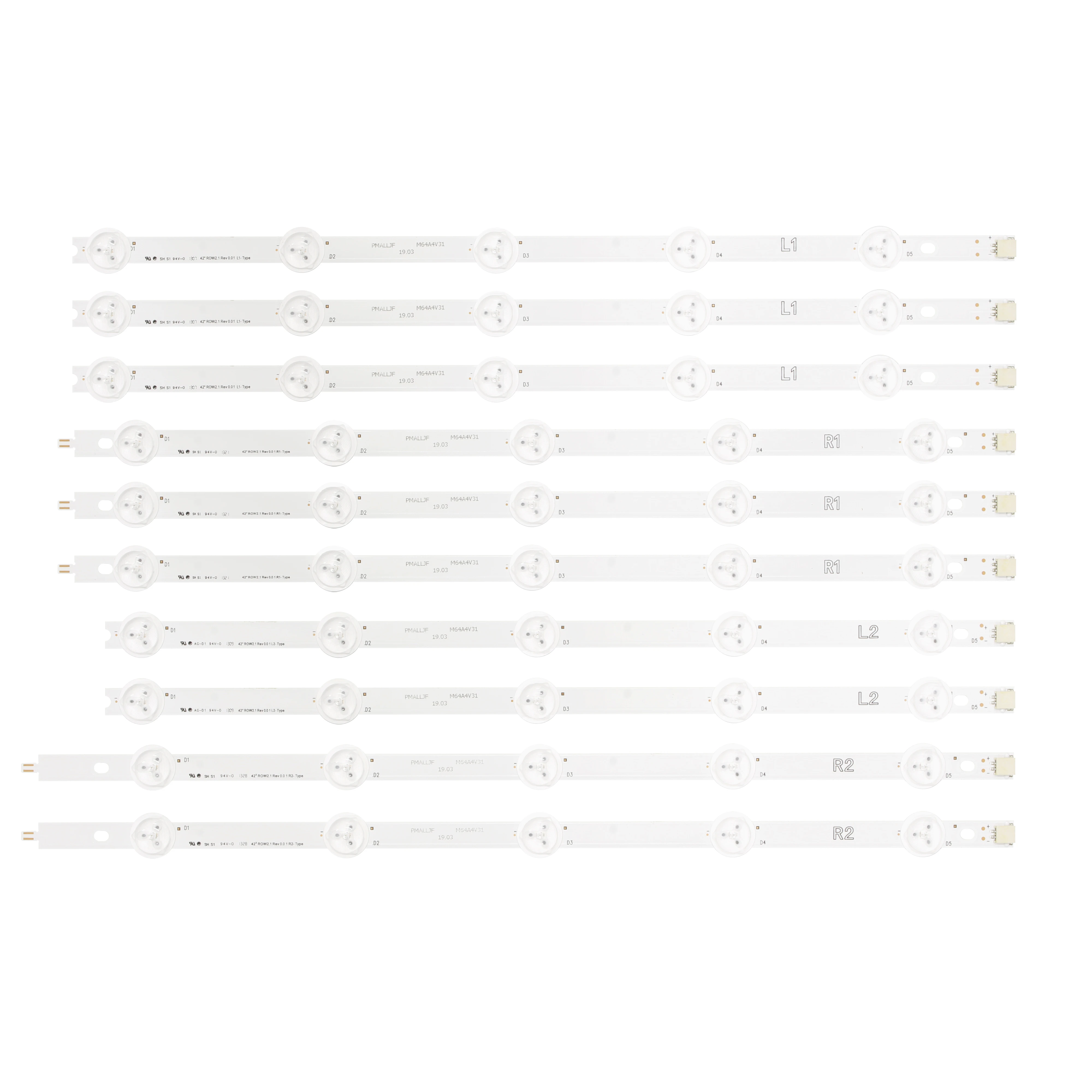 10 шт./Лот Новая светодиодная подсветка для 42 &quotROW2.1 REV0.0 42LA620V - Цена: 1340.2