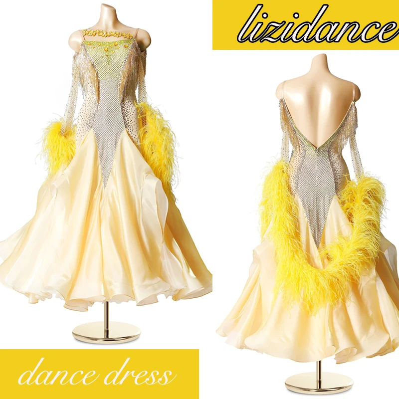 

Everyday Ballroom Waltz Tango Quickstep Dance Dress COSTUME-MADE ballroom dance dress black colour ballroom dance dress