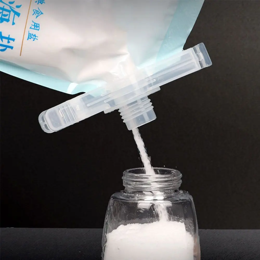 

Clamp Plastic Tool Kitchen Storage Moisture-proof Clip Sealer with Discharge Spout Sealing Bag Clips Food Snack Seal