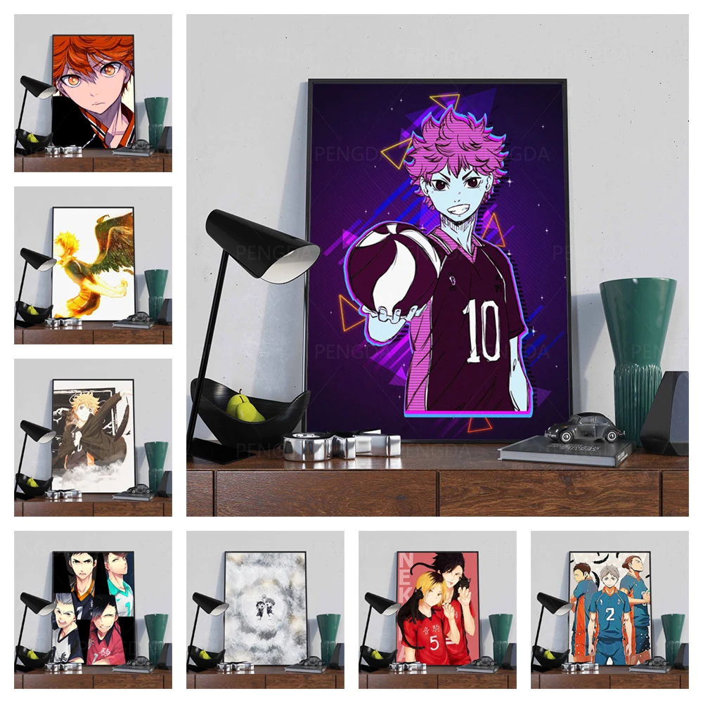 

HD Prints Haikyuu Anime Canvas Painting Wall Art Shoyo Hinata Poster Home Decor For Living Room Modular Roles Pictures No Frame