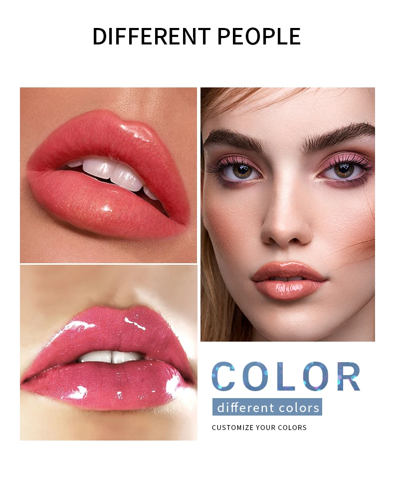 DEROL 3D Super Volume Color Change Lip Gloss Starry Sky Quicksand Moisturizing Glaze Sexy Diamond Liquid Lipstick TSLM1 |