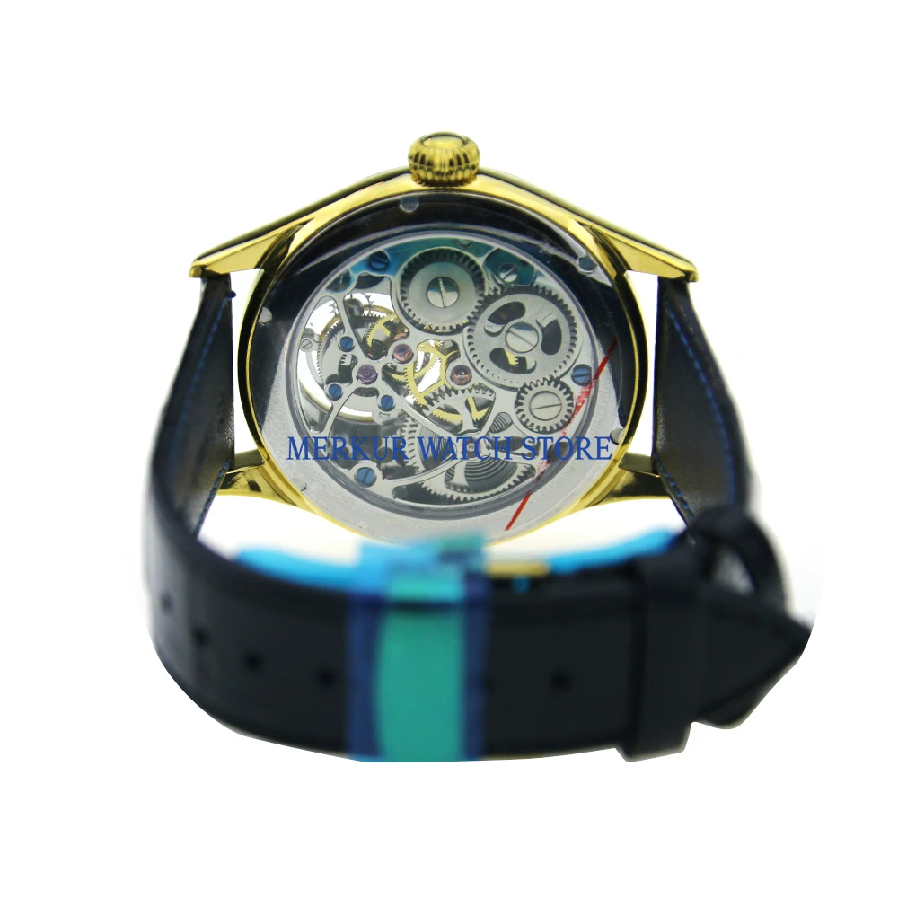 Sugess мужские часы Механические чайки Ханчжоу Высокая Beat Tourbillon движение Skelenton роскошное платье позолоченный черный циферблат