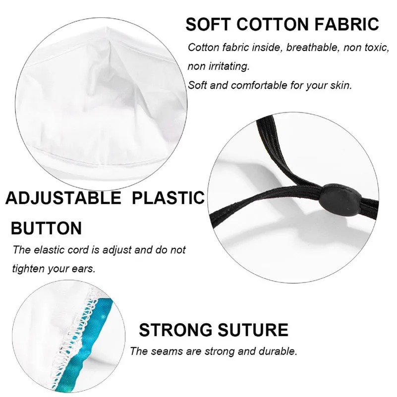 Модная Тканевая маска для лица с бабочками моющаяся хлопковая зимняя