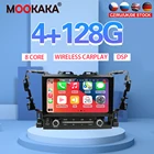 Автомобильный плеер, 10,1 дюйма, Android 10, 4G, 128 ГБ, для Toyota Alphard 2015-2018, GPS навигатор, CarPlay, стерео, DSP